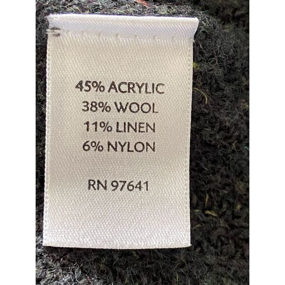 Pure Jill By J. Jill Boxy Oversized Pullover Sweater Elbow Sleeve Gray Petite M - Picture 4 of 13